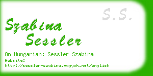 szabina sessler business card